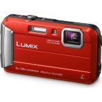 Panasonic DMC-FT30 Lumix kompaktná kamera (vodotesná do 8 m, odolná voči nárazom a mrazuvzdorná, 220 MB pamäť, Mega O.I.S., MP4 HD video), červená