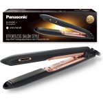 Panasonic EH-PHS9 žehlička na vlasy s nano technológiou (5-stupňová regulácia teploty, keramické dlaždice), čierna a zlatá