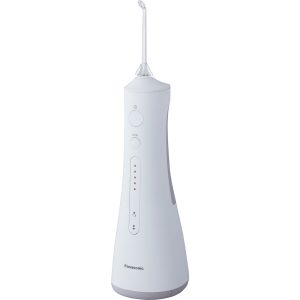 Panasonic EW1511W503 prenosná ústna sprcha s ultrazvukovou technológiou (nabíjanie 1h, 5 stupňov tlaku vodného lúča (max. 647 kPa), nádrž 200ml), biela
