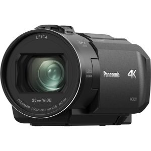 Panasonic HC-VX1 kamera 4K Ultra HD (snímač MOS, objektív LEICA Dicomar, 25 mm širokouhlý, 24x optický zoom, rámovanie 4K, HYBRID I.O.S.+), čierna
