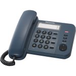 Panasonic KX-TS520 integrovaný telefónny systém (priama voľba jedným tlačidlom, zoznam odchádzajúcich hovorov, indikátor vyzváňacieho tónu), modrá