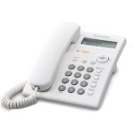 Panasonic KX-TSC11 káblový telefónny systém (LC displej, telefónny zoznam, služba identifikácie volajúceho, limity hovorov), biely
