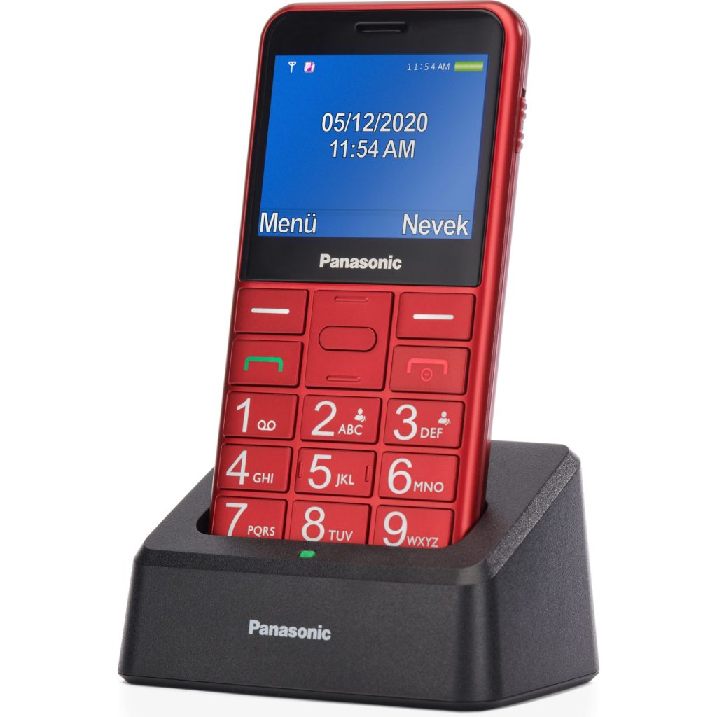 Valentín 2026 – zľavy až do 56 % 10 Panasonic KX-TU155 mobilný telefón pre seniorov (prioritné hovory, jasný 2,4" displej, podsvietené tlačidlá, jasná LED baterka), červená