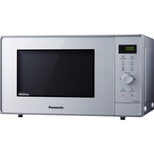 Panasonic NN-GD36 mikrovlnná rúra s grilom a meničom (23l, 1000W, 18 programov, miska Steam+ Panvica, rýchle varenie, nastavenie času), striebro