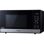 Panasonic NN-GD38 mikrovlnná rúra s grilom a meničom (23l, 1000W, 18 programov, miska Steam+ Pan, rýchle varenie, nastavenie času), čierna
