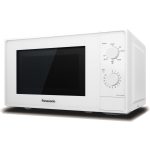 Panasonic NN-K10 mikrovlnná rúra s grilom (20l, mikrovlnný výkon 800W, 5 nastavení výkonu, kremenný gril 1000W, okrúhly rošt, jednoduchá obsluha)
