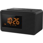 Panasonic RC-800 FM rádio s budíkom (je možné uložiť 10 staníc, veľký displej, funkcia časovača, reproduktor s plným rozsahom s priemerom 5 cm), čierna