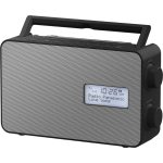 Panasonic RF-D30 digitálne rádio s Bluetooth (10 programových tlačidiel, odolnosť proti striekajúcej vode IPX4, časovač, nabíjanie USB, reproduktor 10 cm), čierna