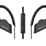Panasonic RP-BTS35 bezdrôtové športové slúchadlá (3D-Flex klip, rýchloupínací nastavovač, odolné voči potu, silný basový zvuk), čierne