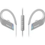Panasonic RP-BTS35 bezdrôtové športové slúchadlá (3D-Flex klip, rýchloupínací nastavovač, odolné voči potu, silný basový zvuk), sivá
