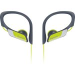 Panasonic RP-HS34 športové klipové slúchadlá (káblové, 14,3 mm ovládače, 10 Hz-25 kHz, vodotesný IPX2, nastaviteľný pánt), žltá