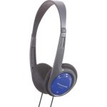 Panasonic RP-HT010 ľahké slúchadlá na uši káblové (penové náušníky, ergonomická čelenka, systém XBS), modré