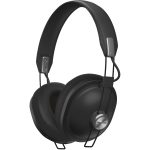 Panasonic RP-HTX80 bezdrôtové bluetooth slúchadlá na uši v retro štýle (40 mm meniče, akustický filter ovládania basov, prehrávanie 24 hodín), čierne