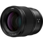 Panasonic S-S85M objektív s pevnou ohniskovou vzdialenosťou s L-držiakom (85 mm, F1.8, plný rám, odolný proti striekajúcej vode, portrétny objektív), čierny