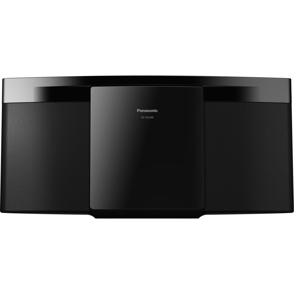 Zimný výpredaj 2026 20 Panasonic SC-HC200 kompaktný mikro Hi-Fi systém (20W, dvojkanálový digitálny zosilňovač, Bluetooth, USB, CD, aplikácia na streamovanie hudby), čierna