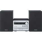 Panasonic SC-PM250 Microsystem CD (20W, Bluetooth, USB, DAB+, FM, bohaté basy, čistý zvuk, XBS Master, automatické vypnutie), čierna a strieborná