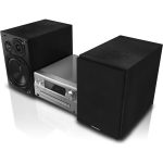 Panasonic SC-PMX90 systém stereofónnych CD diskov (120 W, 3-cestný systém reproduktorov, široká kompatibilita, automatické prehrávanie AUX-IN, remastering Bluetooth), čierna a strieborná