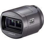 Panasonic VW-CLT2 objektív s 3D konverziou (3D nahrávanie vo FULL HD, digitálny zoom: 1,5x, kompatibilný s HC-V700 a HC-X900M), sivý