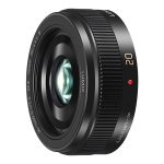 Panasonic H-H020 LUMIX G Pevný širokouhlý objektív (ohnisková vzdialenosť 20/40mm, clona F1.7, filter 46mm, micro 4/3, podpora HD videa), čierna