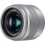 Panasonic H-H025 LUMIX G štandardný objektív (ohnisková vzdialenosť 25/50mm (ekvivalent filmu 35mm), F1.7, filter 46mm, mikro 4/3), striebro