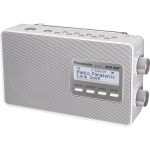 Panasonic RF-D10 rádio kompatibilné s DAB a DAB+ od spoločnosti (10 cm reproduktor, 5 programov ekvalizéra, 10-kanálová pamäť, podsvietený LCD), biela