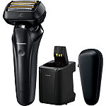 Panasonic ES-LS9A elektrický holiaci strojček - 6 čepelí (flexibilná hlava, senzor holenia, čistiaca a nabíjacia stanica, japonská technológia Blade)