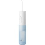 Panasonic EW-DJ11 cestovná ústna sprcha na batérie (nádrž na vodu 150ml, prevádzka 35 s, 2 úrovne tlaku vodného lúča), bielo-modrá