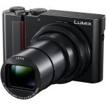 Panasonic DC-TZ200D Lumix kompaktný digitálny fotoaparát (20,1MP MOS, 4K 24P a 30P video, objektív Leica Zoom, 15x zoom, Wi-Fi, Post Focus), čierny