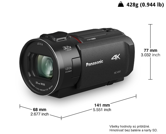 Panasonic HC-VX1EP-K HC VX1 Product ImageGlobal 1 180129