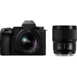 Panasonic DC-S5M2XW Lumix full-frame - bezzrkadlovka DC-S5M2X + objektívy S-R2060 20-60mm, F3,5-5,6, S-S50 50mm F1,8 (CMOS 24,2MP, duálne natívne ISO)