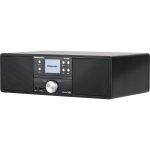 Panasonic SC-DM202 univerzálny stereo systém s CD prehrávačom (DAB+, FM, výkonný zvuk 24W, bassreflexové púzdro, Bluetooth, 2,4" displej), čierna