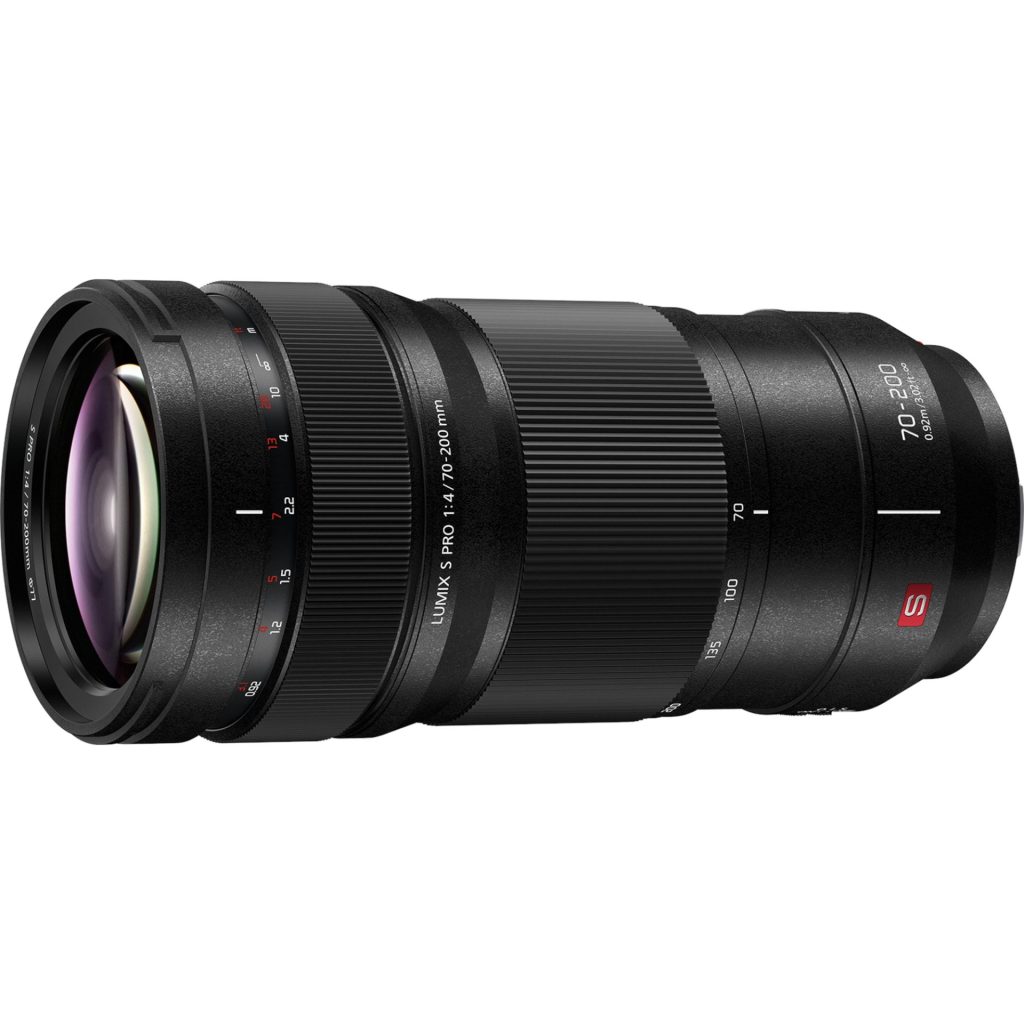 Panasonic S-R70200 teleobjektív s možnosťou rozšírenia o telekonvertor (70-200 mm, F4 O.I.S., 77 mm filter, full frame FF), čierny