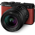 Panasonic DC-S9K Lumix kompaktný Full-Frame bezzrkadlovka DC-S9 + objektív S-R2060 (24,2 MP, flexibilné rámovanie, LUMIX Lab), červená
