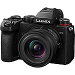 Panasonic DC-S5DN Lumix full-frame bezzrkadlovka DC-S5D + objektív S-R1840 (CMOS 24.2MP, Dual Native ISO, 6,5-krokový stabilizátor obrazu Dual I.S.2)