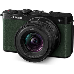 Panasonic DC-S9N Lumix kompaktný Full-Frame bezzrkadlovka DC-S9 + objektív S-R1840 (24,2 MP, flexibilné rámovanie, LUMIX Lab), zelená