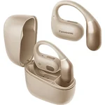 Panasonic RB-F10 bezdrôtové slúchadlá Open Design (dva mikrofóny pre hovory a ENC, Bluetooth 5.4 a Multipoint, IPX4 vodeodolnosť), béžové