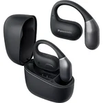 Panasonic RB-F10 bezdrôtové slúchadlá Open Design (dva mikrofóny pre hovory a ENC, Bluetooth 5.4 a Multipoint, IPX4 vodeodolnosť), čierne