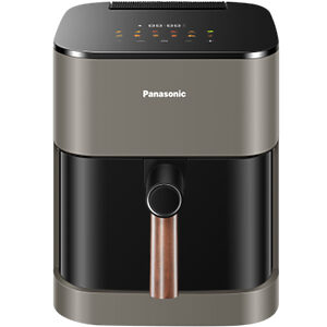 Panasonic NF-CC500 teplovzdušná fritéza bez tuku 1450 W, 5 l (sklený priezor s osvetlením, jemná para, LCD displej, dotykové ovládanie), zelenošedá