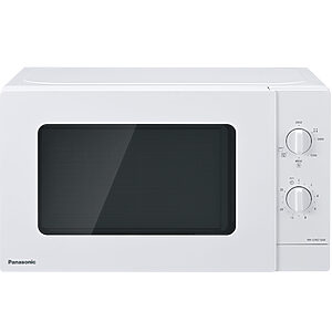 Panasonic NN-GM21QW kompaktná mikrovlnná rúra s grilom (800W, 5 úrovní výkonu, gril 1000W, otočný tanier s priemerom 255 mm), biela