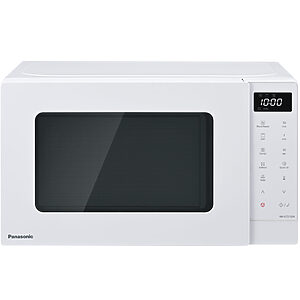 Panasonic NN-ST21QW kompaktná mikrovlnná rúra s grilom (800W, 5 úrovní výkonu, gril 1000W, 12 automatických programov), biela
