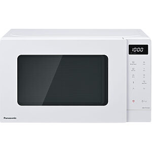 Panasonic NN-ST21QW kompaktná mikrovlnná rúra s dotykovým panelom (800W,5 úrovní výkonu,11 automatických programov, otočný tanier 255 mm), biela