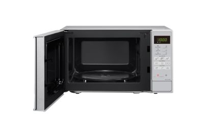 Panasonic NN-ST23RMEVG Panasonic NN-ST23RM kompaktná mikrovlnná rúra (800W, 5 úrovní výkonu, otočný tanier s priemerom 255 mm, ovládanie otočným voličom), strieborná 8 Panasonic NN-ST23RMEVG NN ST23RMEVG gallery4