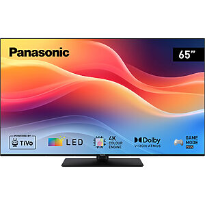 Panasonic TB-65W61 LED TV 4K Ultra HD s technológiou TiVo 65" (DVB-T2/HEVC,4K Color Engine,Dolby Vision,Dolby Atmos,Game Mode Plus)