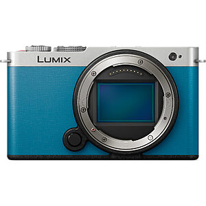 Panasonic DC-S9 Lumix kompaktný Full-Frame bezzrkadlovka (24,2 MP, flexibilné rámovanie, LUMIX Lab, fázový hybridný AF), modrá a strieborná