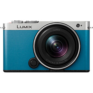 Panasonic DC-S9N Lumix kompaktný Full-Frame bezzrkadlovka DC-S9 + objektív S-R1840 (24,2 MP, flexibilné rámovanie, LUMIX Lab), modrá a strieborná